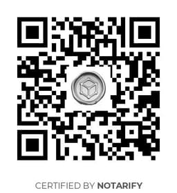 QR Code certificazione Notarify