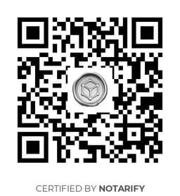 QR Code certificazione Notarify