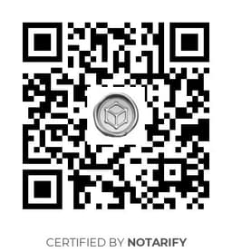 QR Code certificazione Notarify