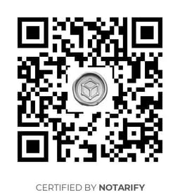QR Code certificazione Notarify