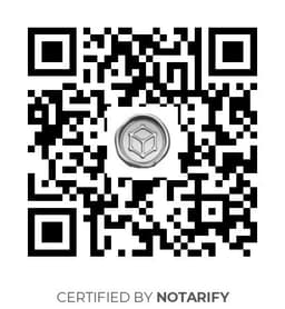 QR Code certificazione Notarify