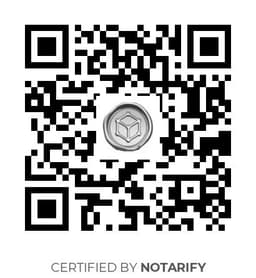 QR Code certificazione Notarify