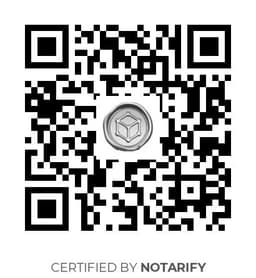 QR Code certificazione Notarify