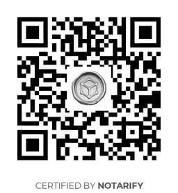 QR Code certificazione Notarify