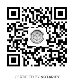 QR Code certificazione Notarify