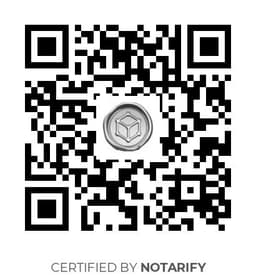 QR Code certificazione Notarify