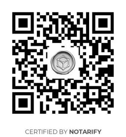 QR Code certificazione Notarify