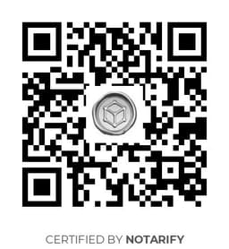 QR Code certificazione Notarify