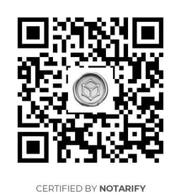 QR Code certificazione Notarify