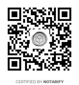 QR Code certificazione Notarify