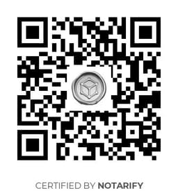 QR Code certificazione Notarify
