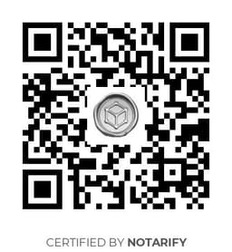 QR Code certificazione Notarify