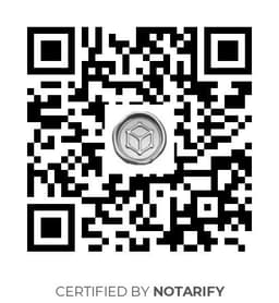QR Code certificazione Notarify
