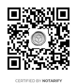 QR Code certificazione Notarify