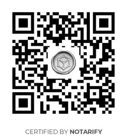 QR Code certificazione Notarify