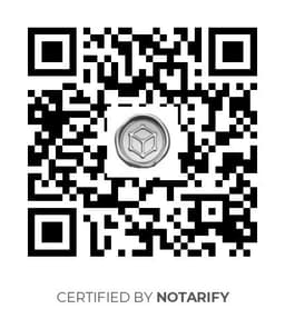 QR Code certificazione Notarify