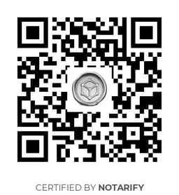 QR Code certificazione Notarify