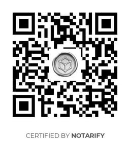 QR Code certificazione Notarify