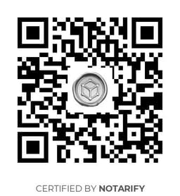 QR Code certificazione Notarify