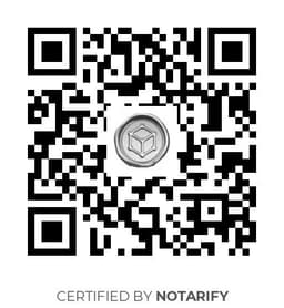 QR Code certificazione Notarify