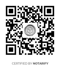QR Code certificazione Notarify
