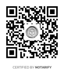 QR Code certificazione Notarify