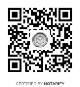 QR Code certificazione Notarify