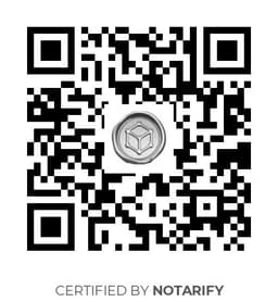 QR Code certificazione Notarify