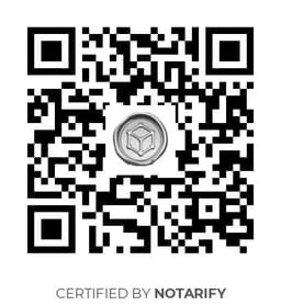 QR Code certificazione Notarify