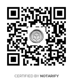 QR Code certificazione Notarify
