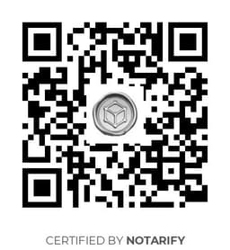 QR Code certificazione Notarify
