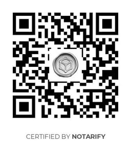 QR Code certificazione Notarify