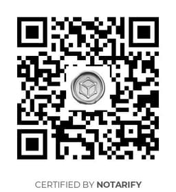 QR Code certificazione Notarify
