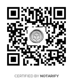 QR Code certificazione Notarify