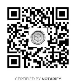 QR Code certificazione Notarify