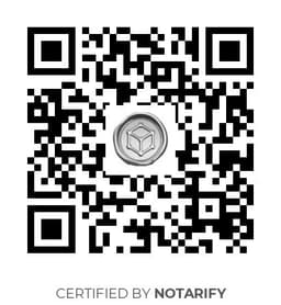 QR Code certificazione Notarify