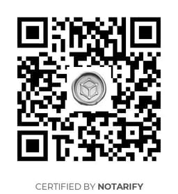 QR Code certificazione Notarify
