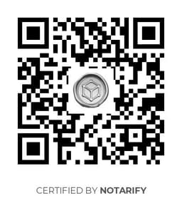 QR Code certificazione Notarify