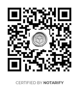 QR Code certificazione Notarify