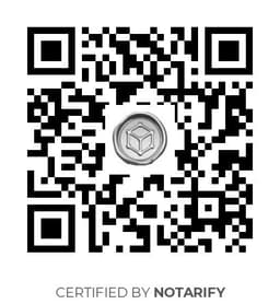 QR Code certificazione Notarify