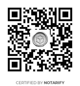 QR Code certificazione Notarify