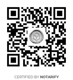 QR Code certificazione Notarify