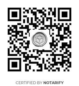 QR Code certificazione Notarify
