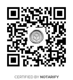 QR Code certificazione Notarify