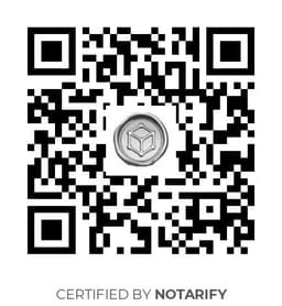 QR Code certificazione Notarify