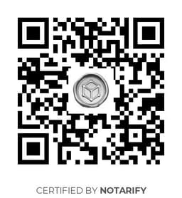 QR Code certificazione Notarify