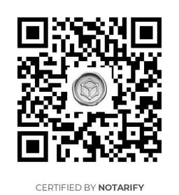 QR Code certificazione Notarify