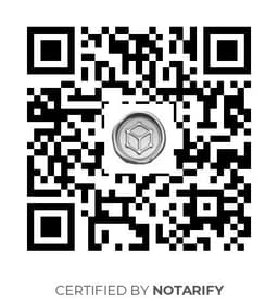 QR Code certificazione Notarify