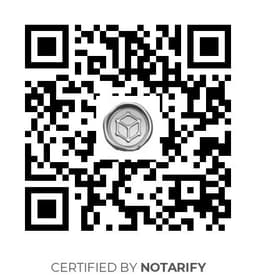 QR Code certificazione Notarify