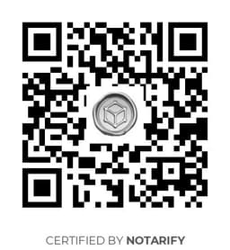QR Code certificazione Notarify